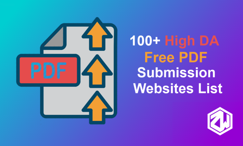 Top 100+ High DA Free PDF Submission Sites List