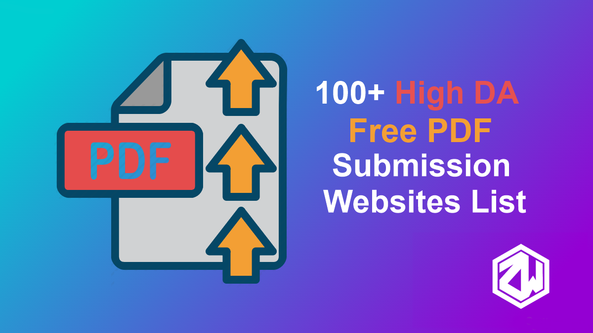 Top 100+ High DA Free PDF Submission Sites List