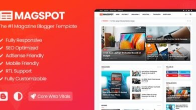 Magspot - Professional News & Magazine Blogger Template